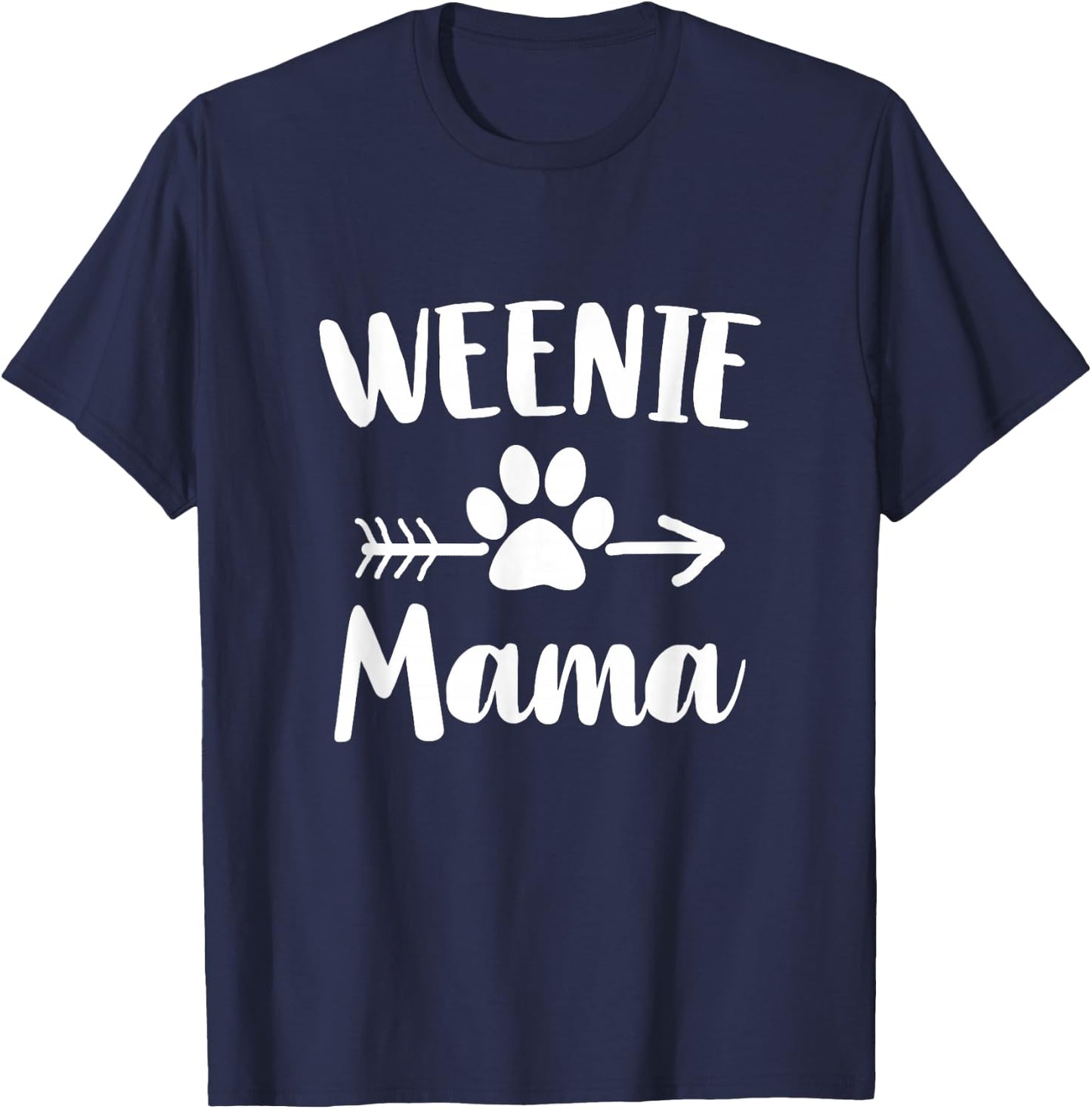Weenie Mama Dachshund Lover Owner Gifts Wiener Dog Mom T-Shirt - T-Shirt | Navy