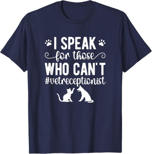 Vet Receptionist Appreciation Veterinary Receptionist T-Shirt - T-Shirt | Navy