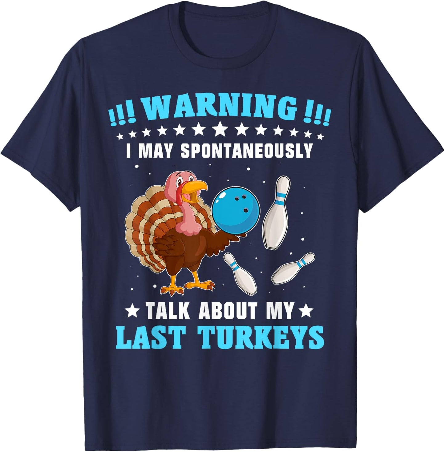 Bowling Player Men Strike Spare Bowler T-Shirt - T-Shirt | Navy