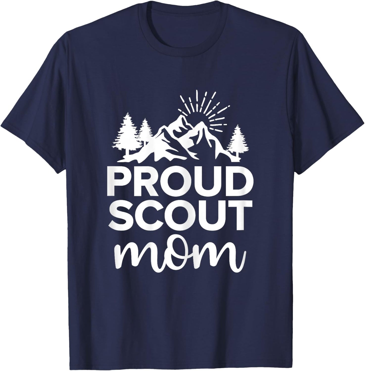 Camping Mother Proud Scout Mom T-Shirt - T-Shirt | Navy