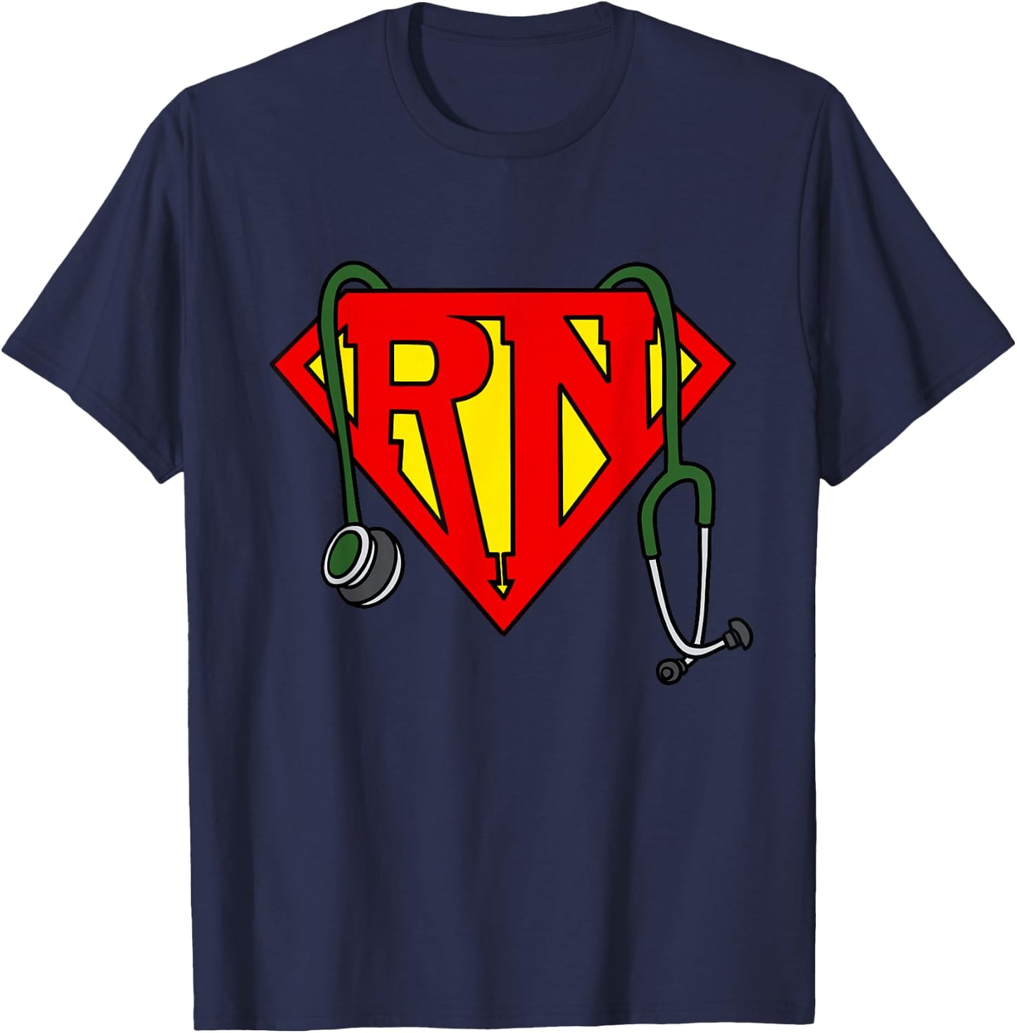 Super nurse Funny Superhero Nurse T-Shirt - T-Shirt | Navy