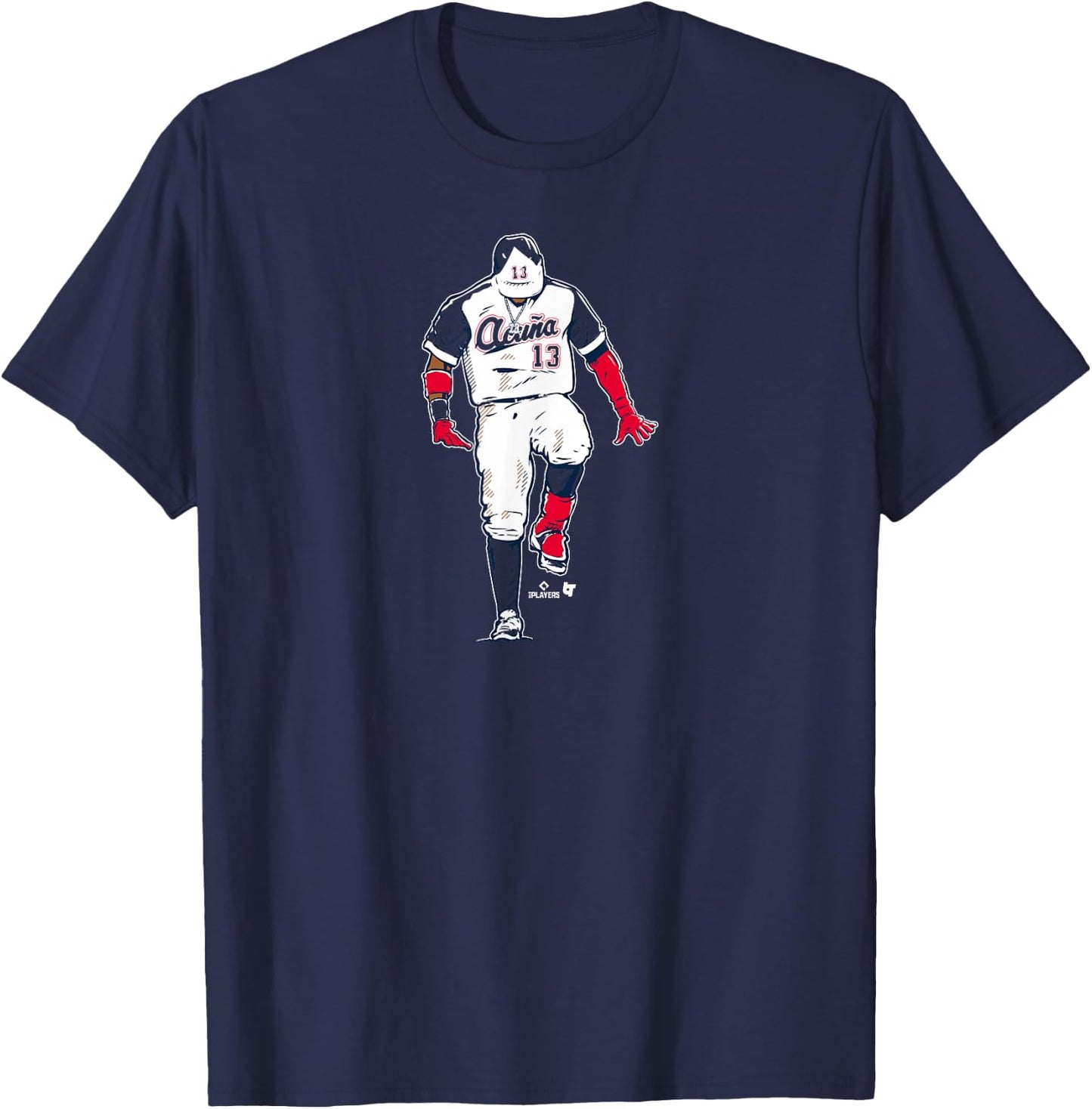 Ronald Acuña Jr. - The Silencer - Atlanta Baseball T-Shirt - T-Shirt | Navy