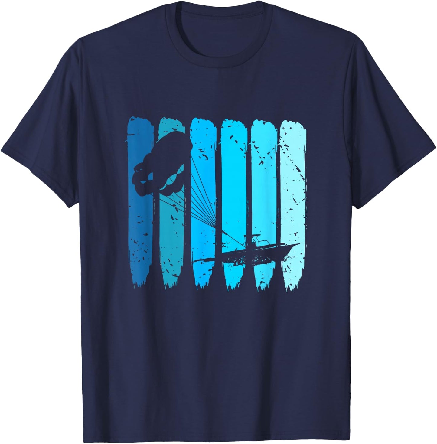 Retro Parasailing Parakiter Parakiting Parasail Parasailer T-Shirt - T-Shirt | Navy