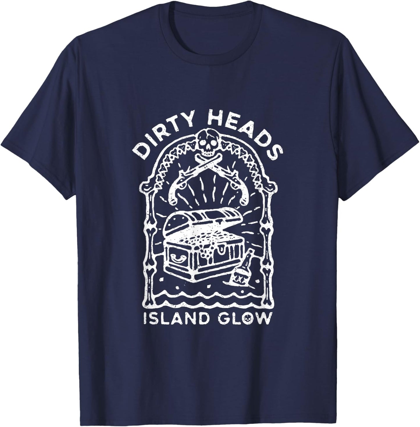 Heads Dirty Island Glow Apparel T-Shirt - T-Shirt | Navy