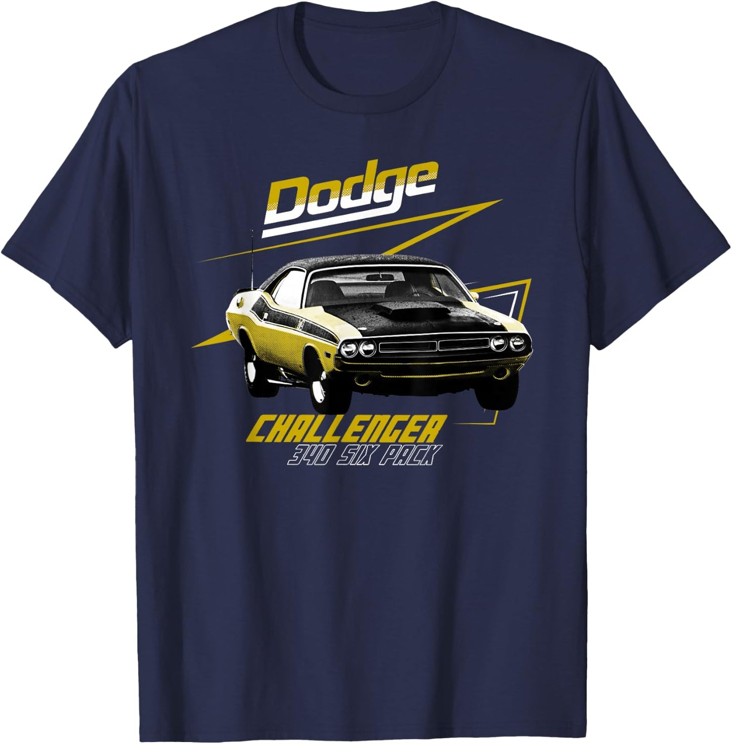 Dodge Challenger 340 Six Pack T-Shirt - T-Shirt | Navy