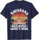 Savasana Because Murder Is Wrong Vintage Sloth Yoga T-Shirt - T-Shirt | Navy