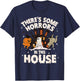 There's Some Horrors In This House Ghost Halloween Funny T-Shirt - T-Shirt | Navy