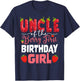 Uncle of The Berry First Birthday of Girl Strawberry Tio T-Shirt - T-Shirt | Navy