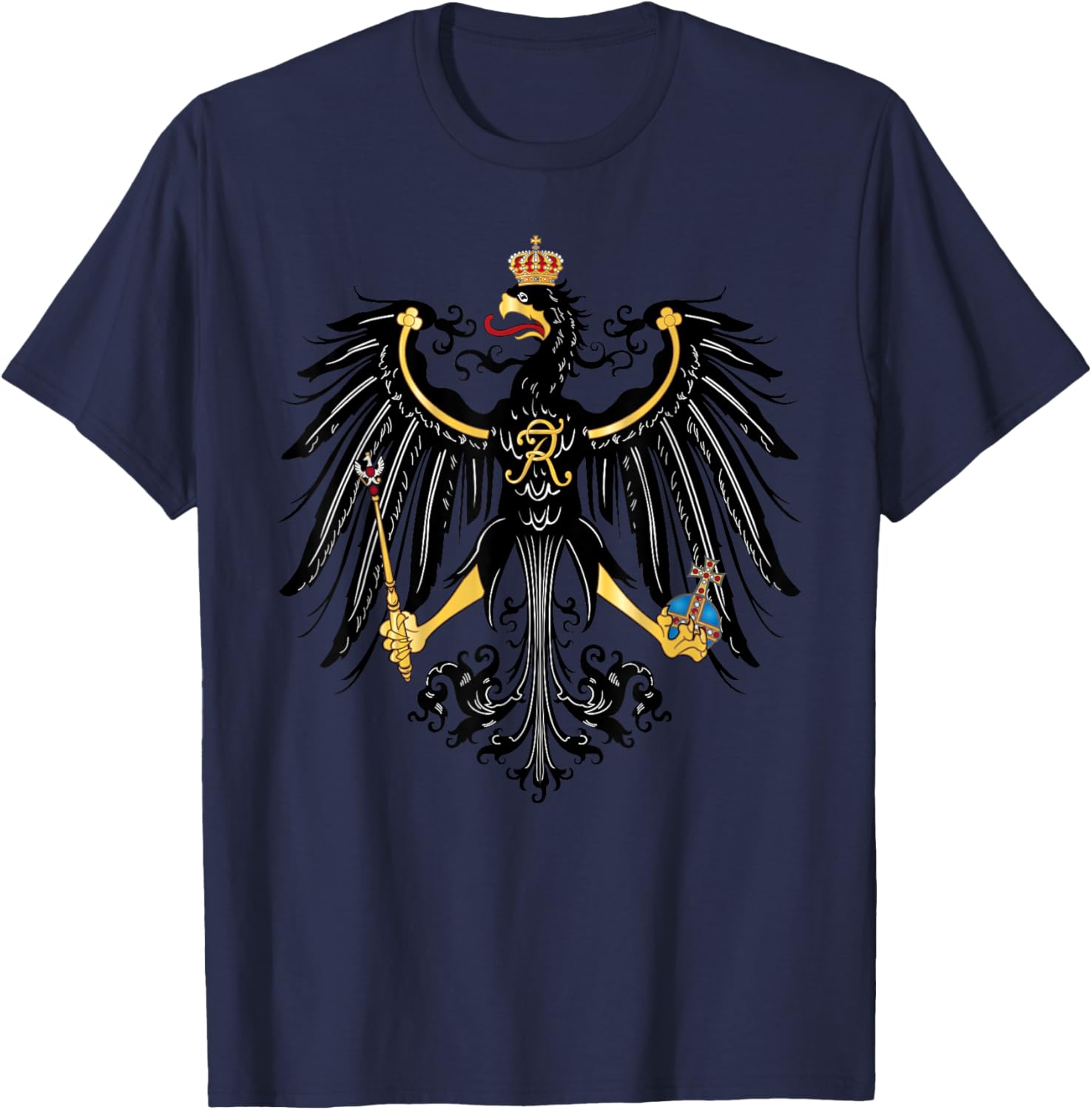 Prussia Coat of Arms Patriot Germany T-Shirt - T-Shirt | Navy