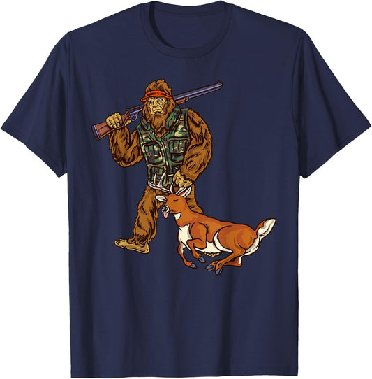 Northern Outdoors White Tail Deer Collection Black Men's Deer Hunting Bigfoot Hunter T-Shirt - T-Shirt | Navy