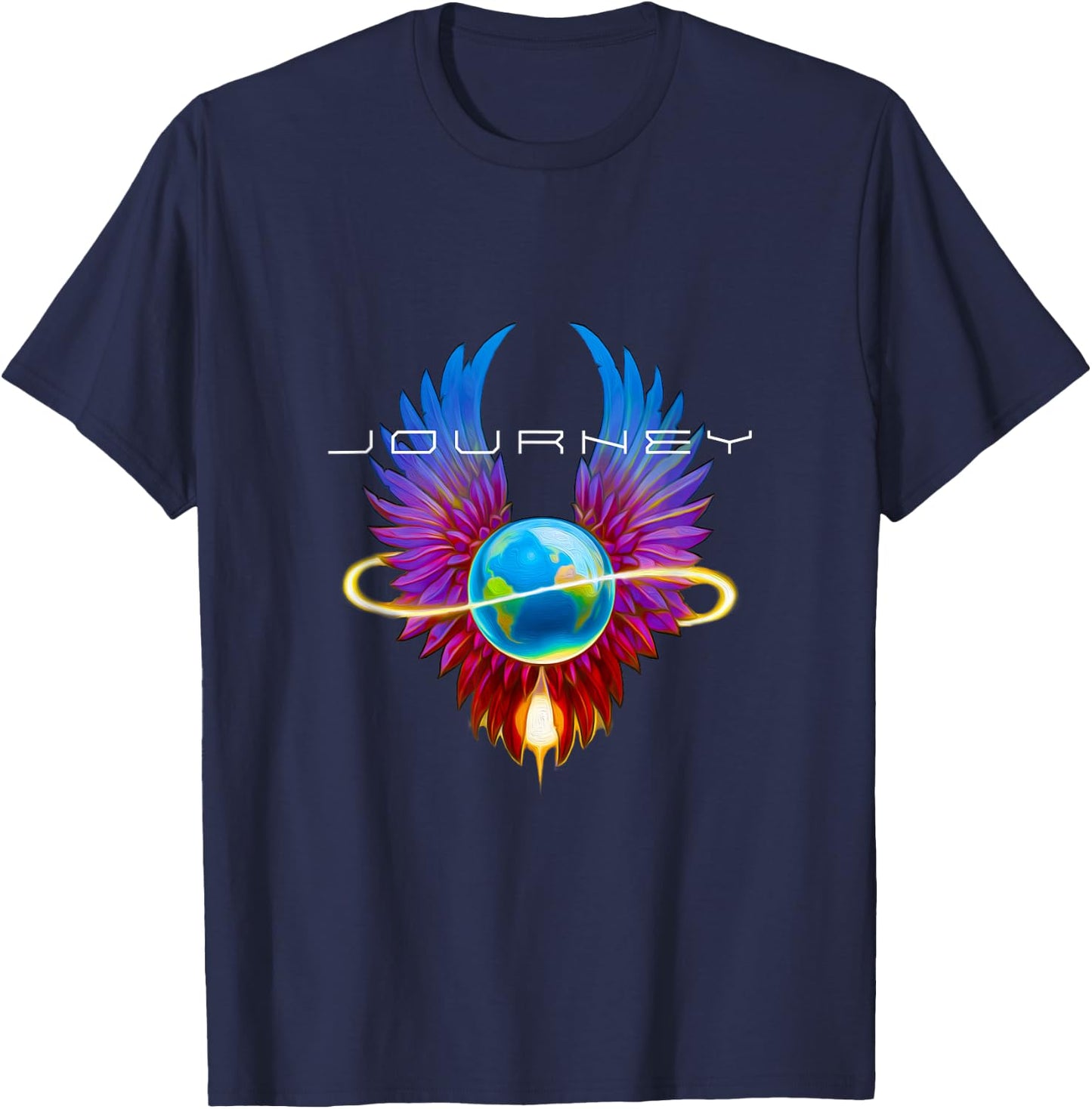 Journey Official Infinity Wings T-Shirt - T-Shirt | Navy