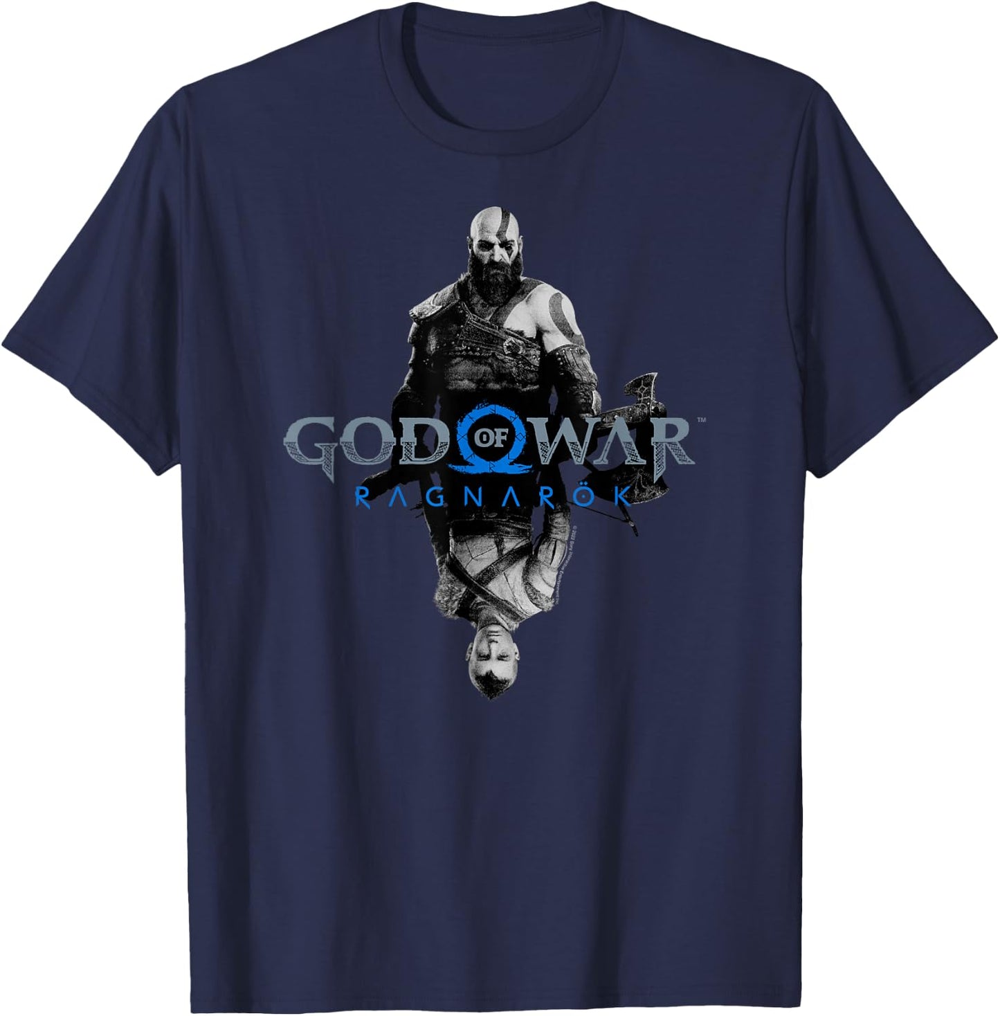 God of War: Ragnarok Kratos and Atreus T-Shirt - T-Shirt | Navy