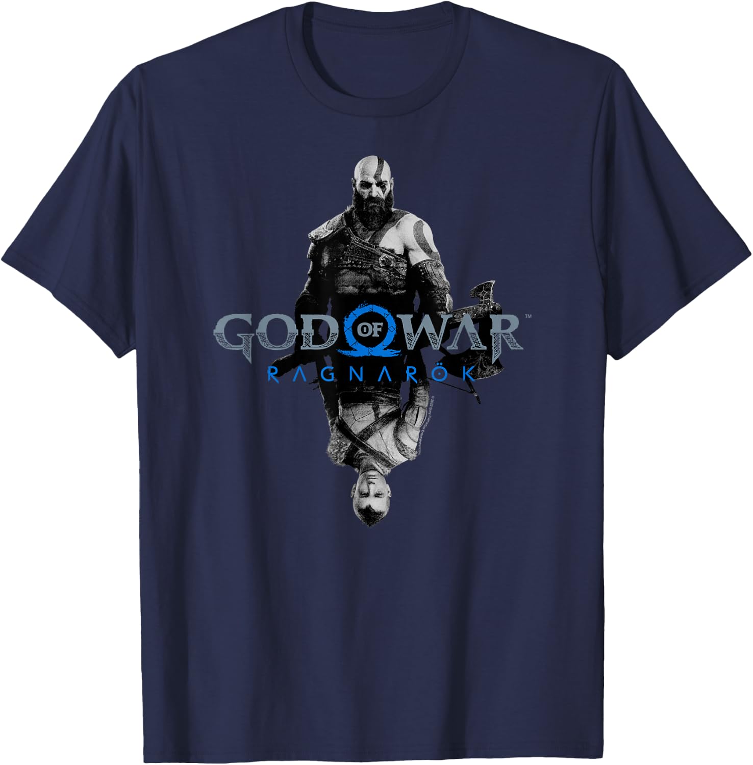 God of War: Ragnarok Kratos and Atreus T-Shirt - T-Shirt | Navy