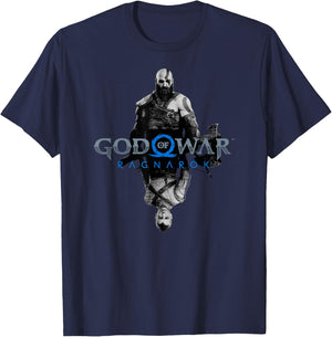 God of War: Ragnarok Kratos and Atreus T-Shirt - T-Shirt | Navy