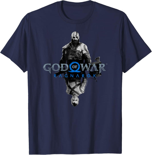 God of War: Ragnarok Kratos and Atreus T-Shirt - T-Shirt | Navy