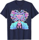 Kawaii Pastel Goth Cute Creepy Bat Skeleton Witchy Aesthetic T-Shirt - T-Shirt | Navy