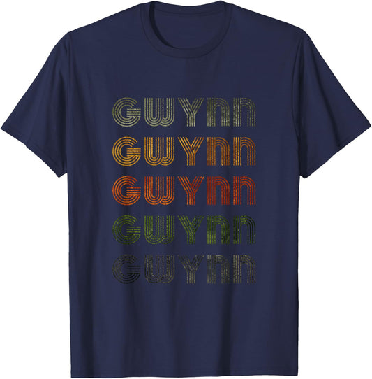 Love Heart Gwynn Grunge Vintage Style Black Gwynn T-Shirt - T-Shirt | Navy