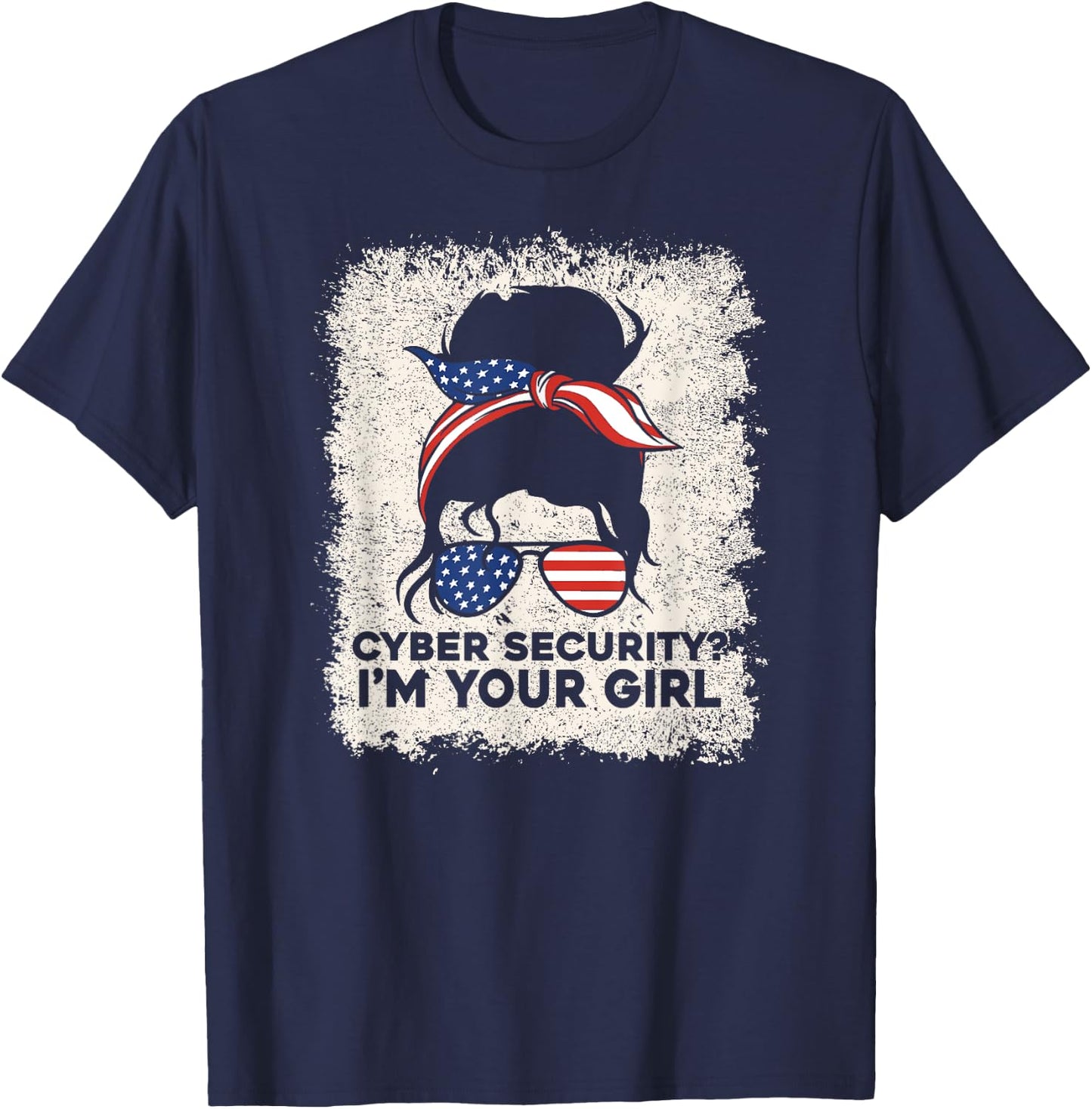 Cybersecurity Engineer Girl Cyber Security Consulting T-Shirt - T-Shirt | Navy