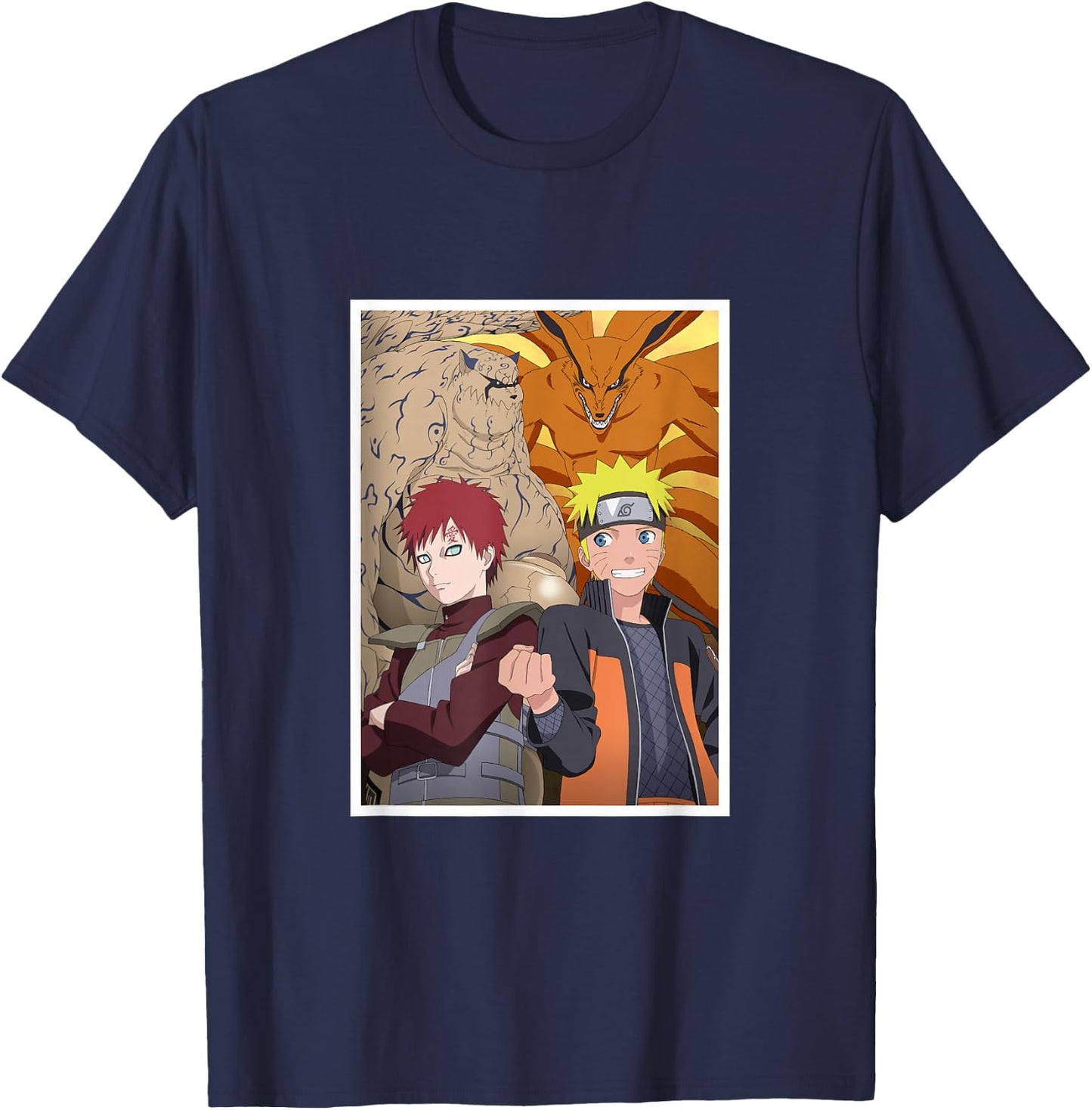 he Uzumaki, Gaara, Kurama, Shukaku T-Shirt - T-Shirt | Navy