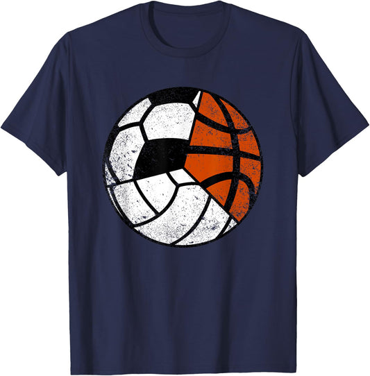 Volleyball Soccer Basketball Player Funny Ball Sport T-Shirt - T-Shirt | Navy