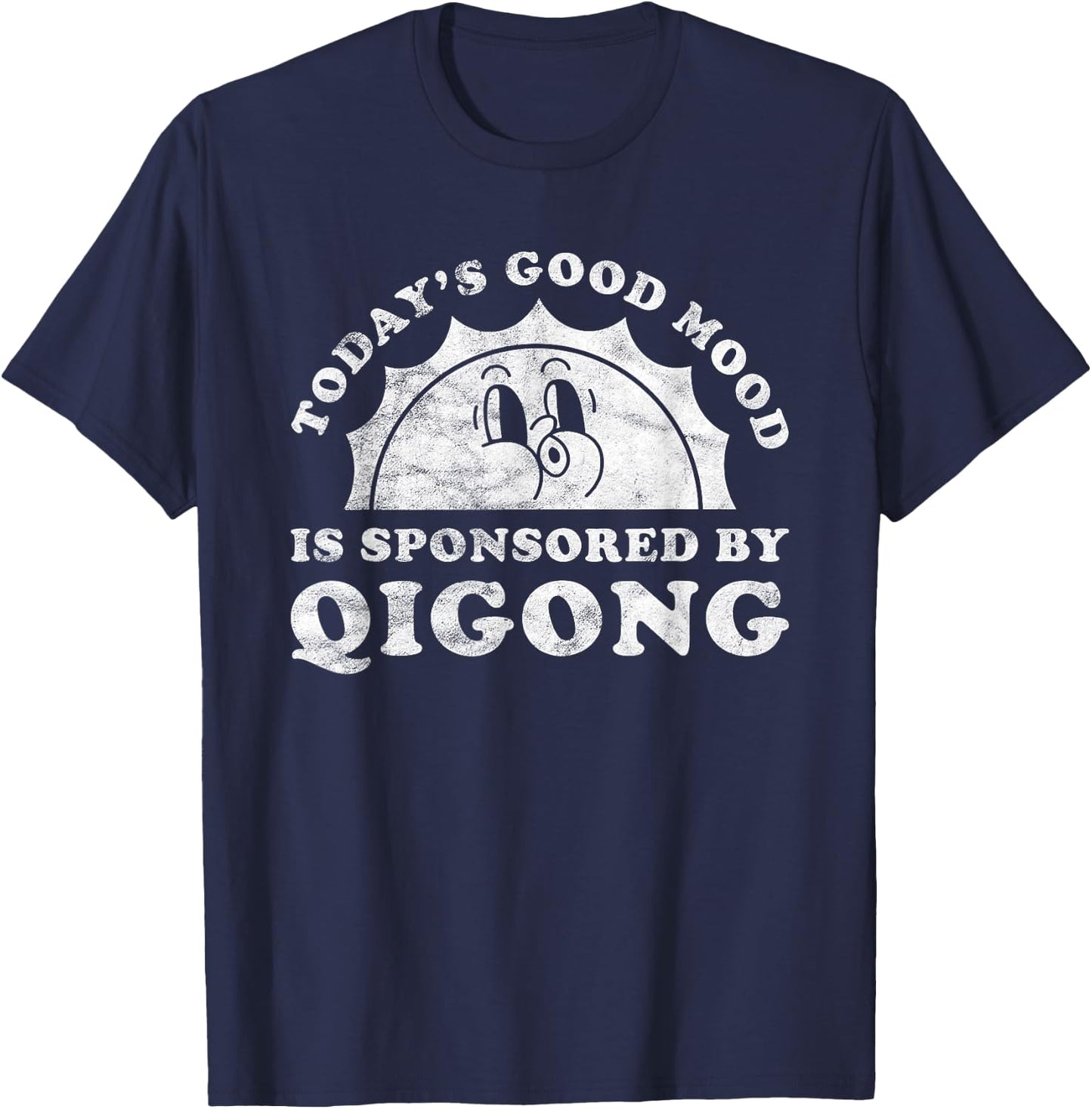 Funny Cute Retro Vintage Qigong T-Shirt - T-Shirt | Navy