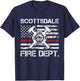 Scottsdale Arizona Fire Department Thin Red Line Fireman T-Shirt - T-Shirt | Navy