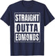 Straight Outta Edmonds Washington T-Shirt - T-Shirt | Navy