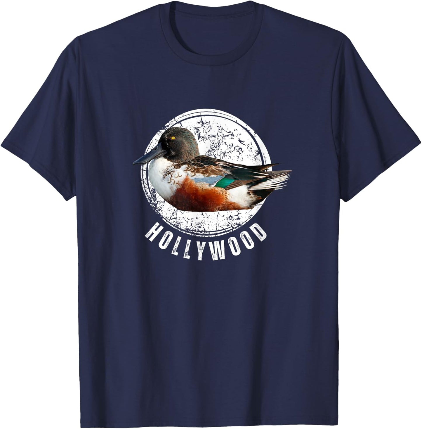 Duck Hunting Shirt Shoveler Hollywood Spoonie Mallard T-Shirt - T-Shirt | Navy