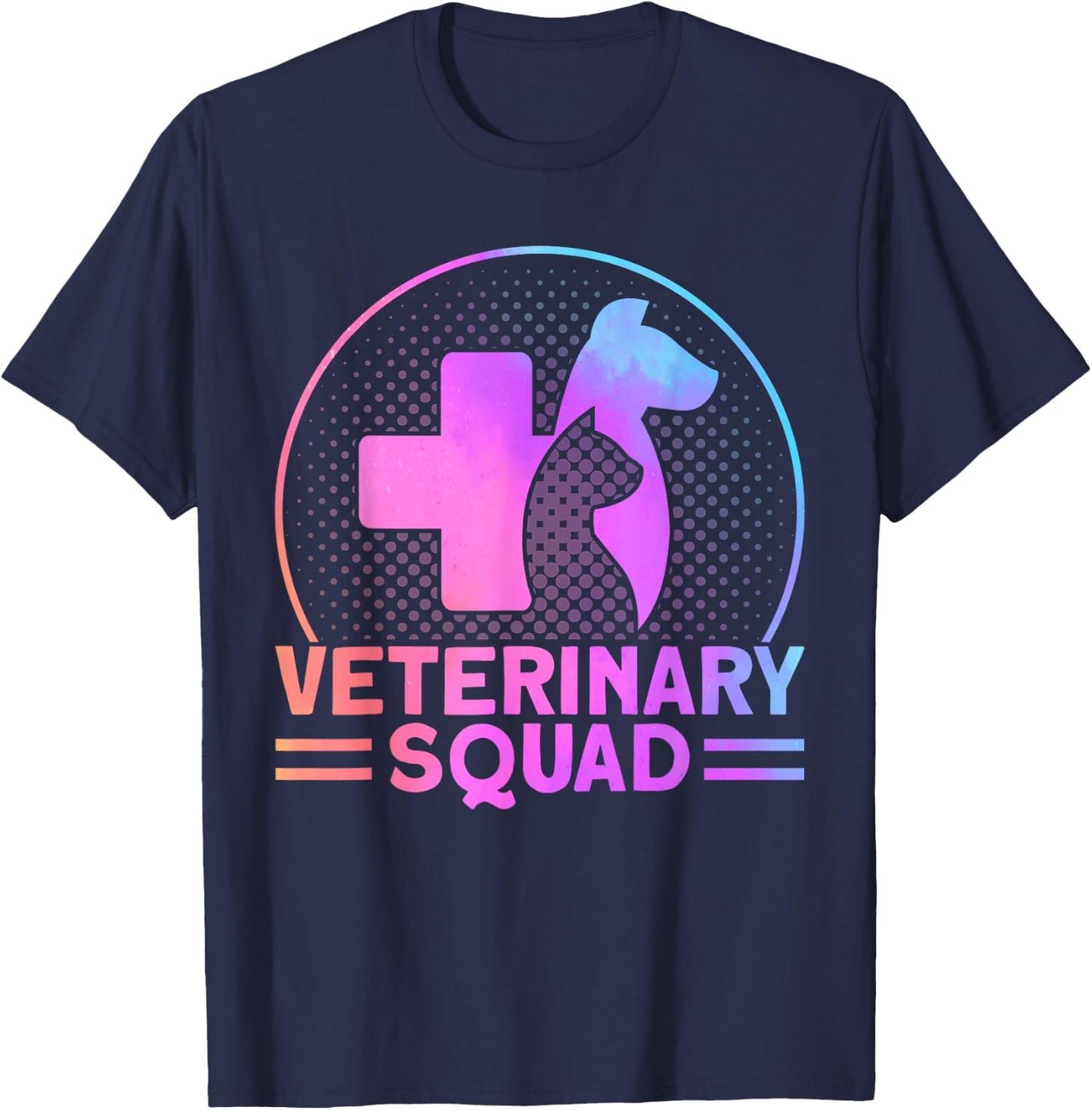 Veterinarian Veterinary Squad Vet Assistant T-Shirt - T-Shirt | Navy