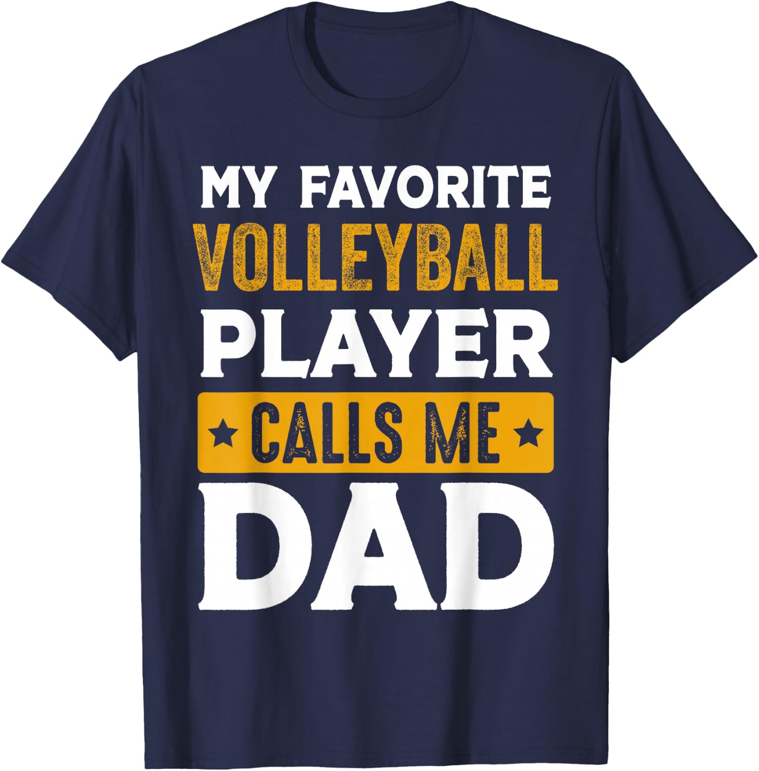 Proud Volleyball Dad Father's Day Funny Volleyball Daddy T-Shirt - T-Shirt | Navy