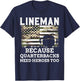 Lineman Football Gift Patriotic American Flag Camouflage T-Shirt - T-Shirt | Navy
