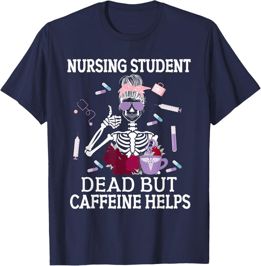 Nursing Student Future Nurse In Progress T-Shirt - T-Shirt | Navy