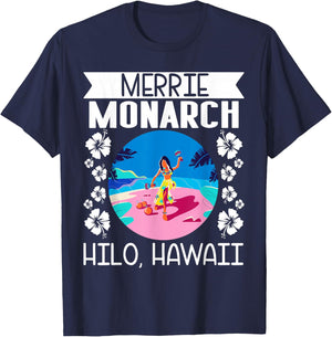 Islands Vintage Merrie Monarch T-Shirt - T-Shirt | Navy