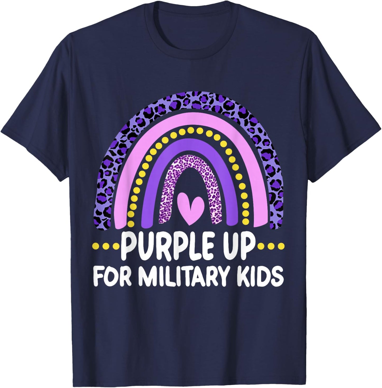 Purple Up for Military Kids Month of the Military Child T-Shirt - T-Shirt | Navy