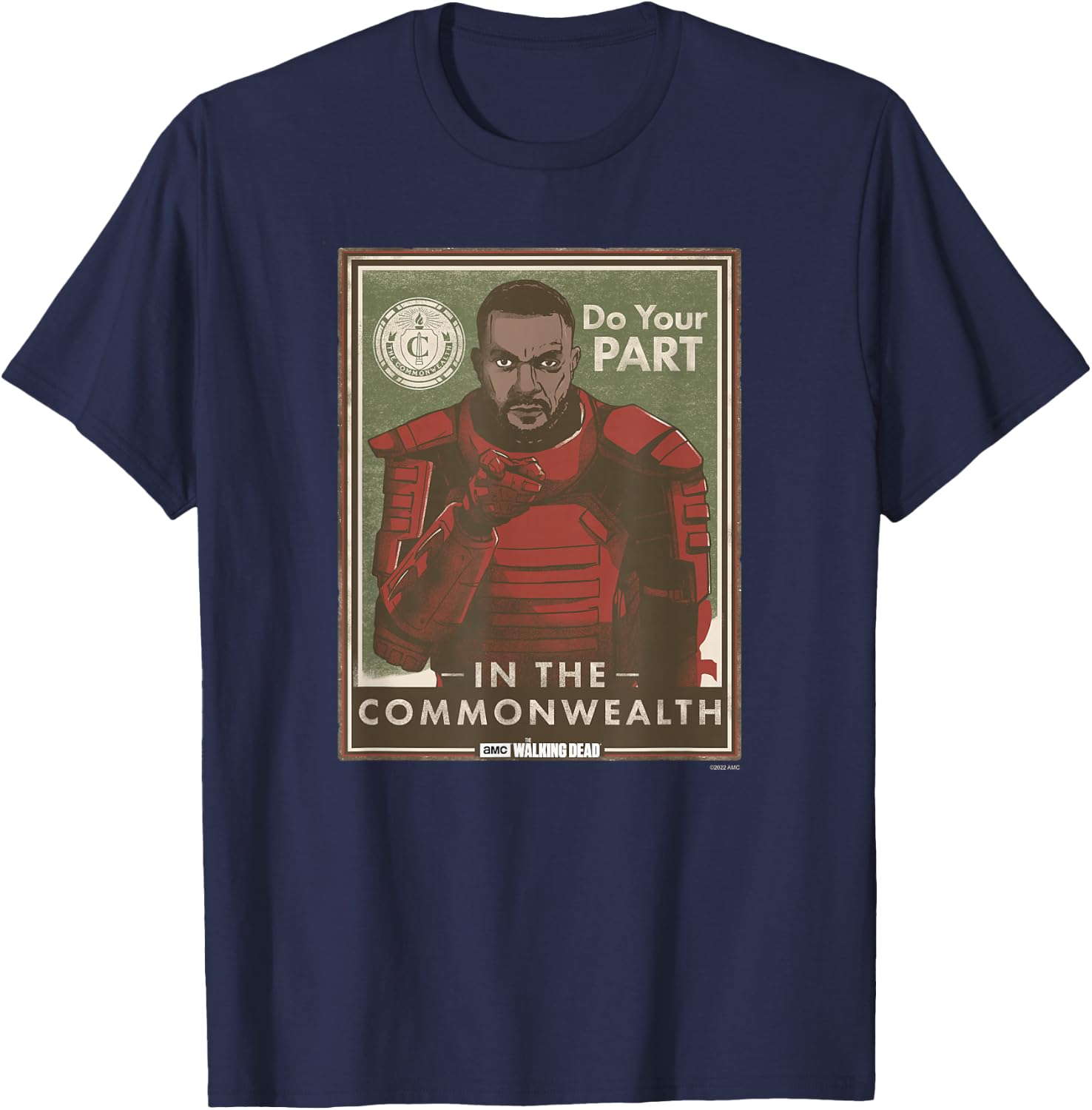 The Walking Dead Mercer T-Shirt - T-Shirt | Navy