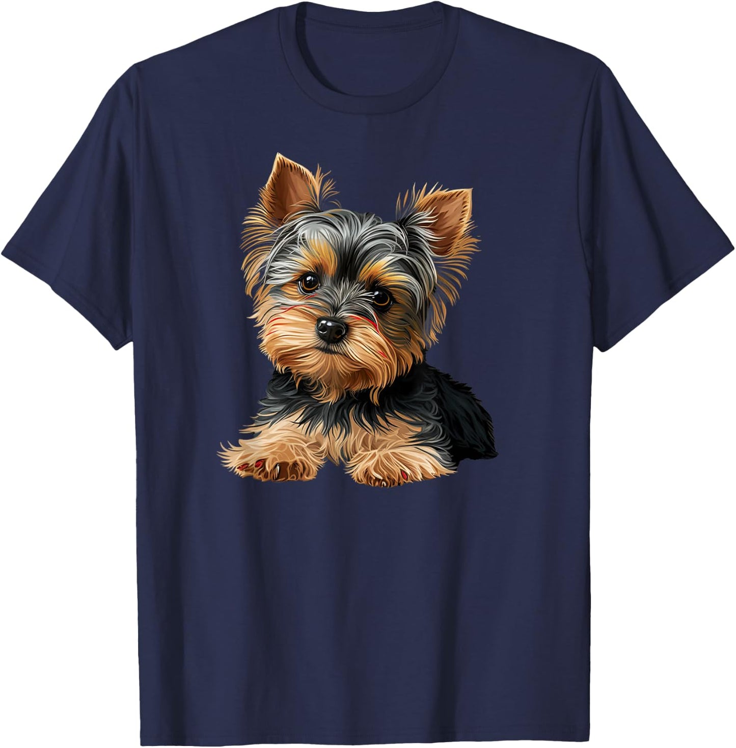 Funny Yorkshire Terrier Cute Puppy T-Shirt - T-Shirt | Navy