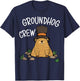 Funny Groundhog day Groundhog Crew for kids T-Shirt - T-Shirt | Navy