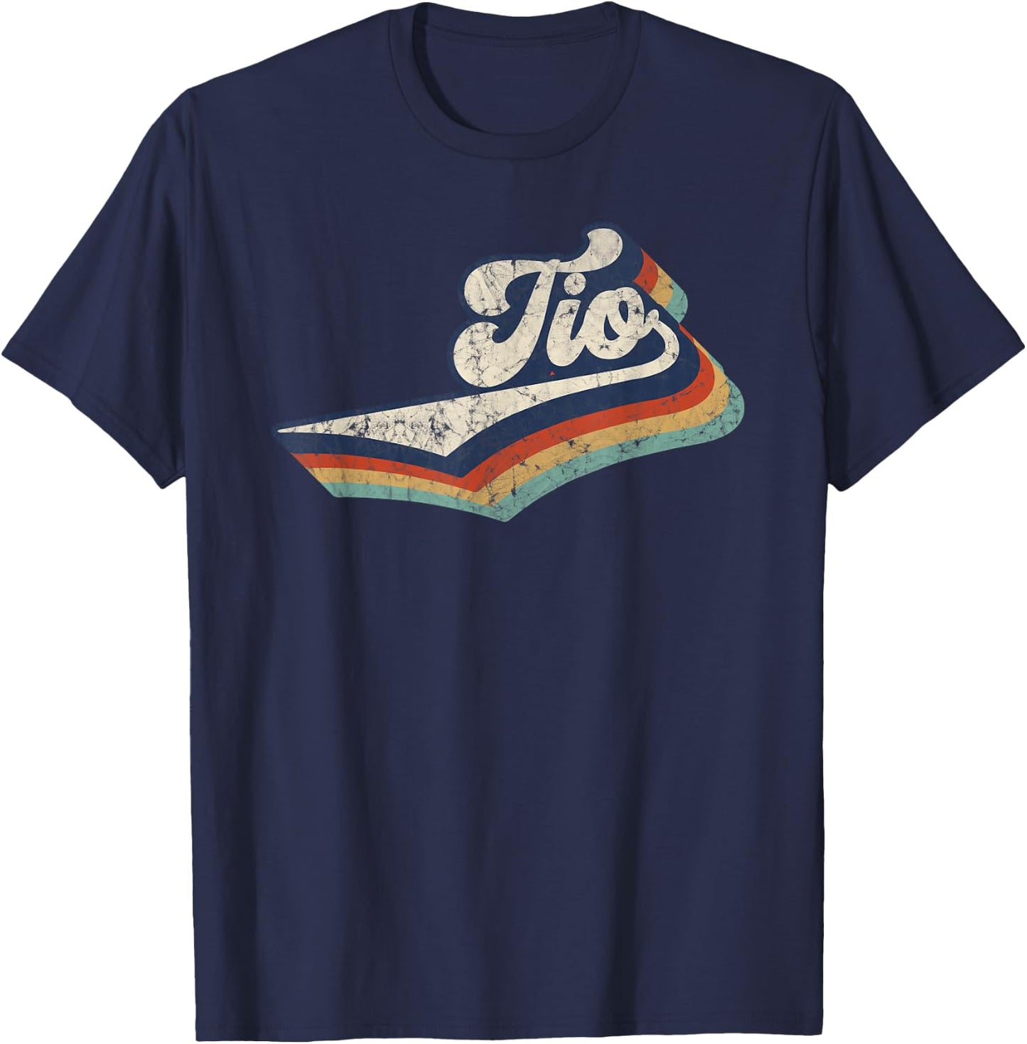 Retro Cute Tio Best Tio Ever Birthday Idea T-Shirt - T-Shirt | Navy