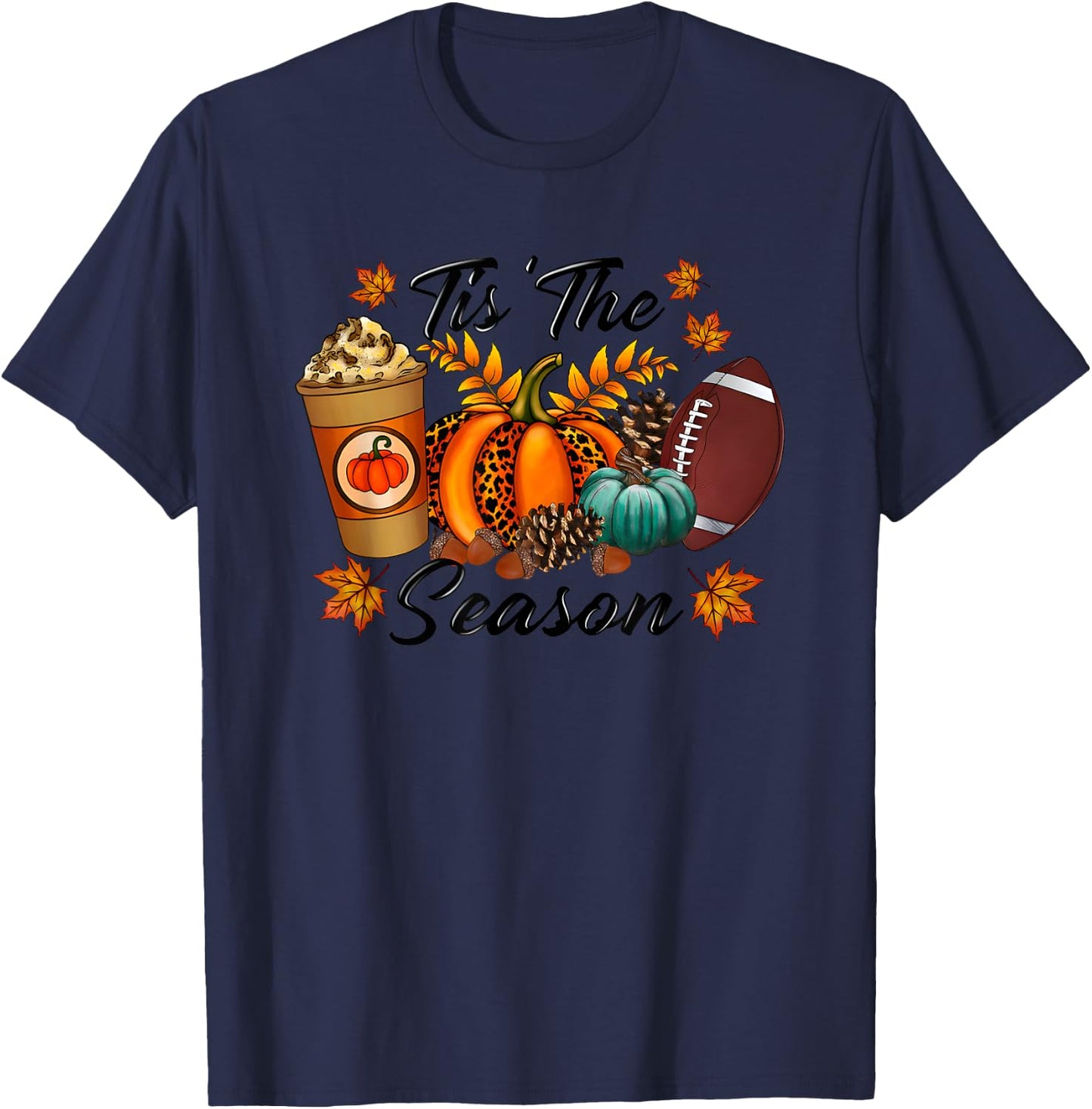 Tis The Season Halloween T-Shirt - T-Shirt | Navy