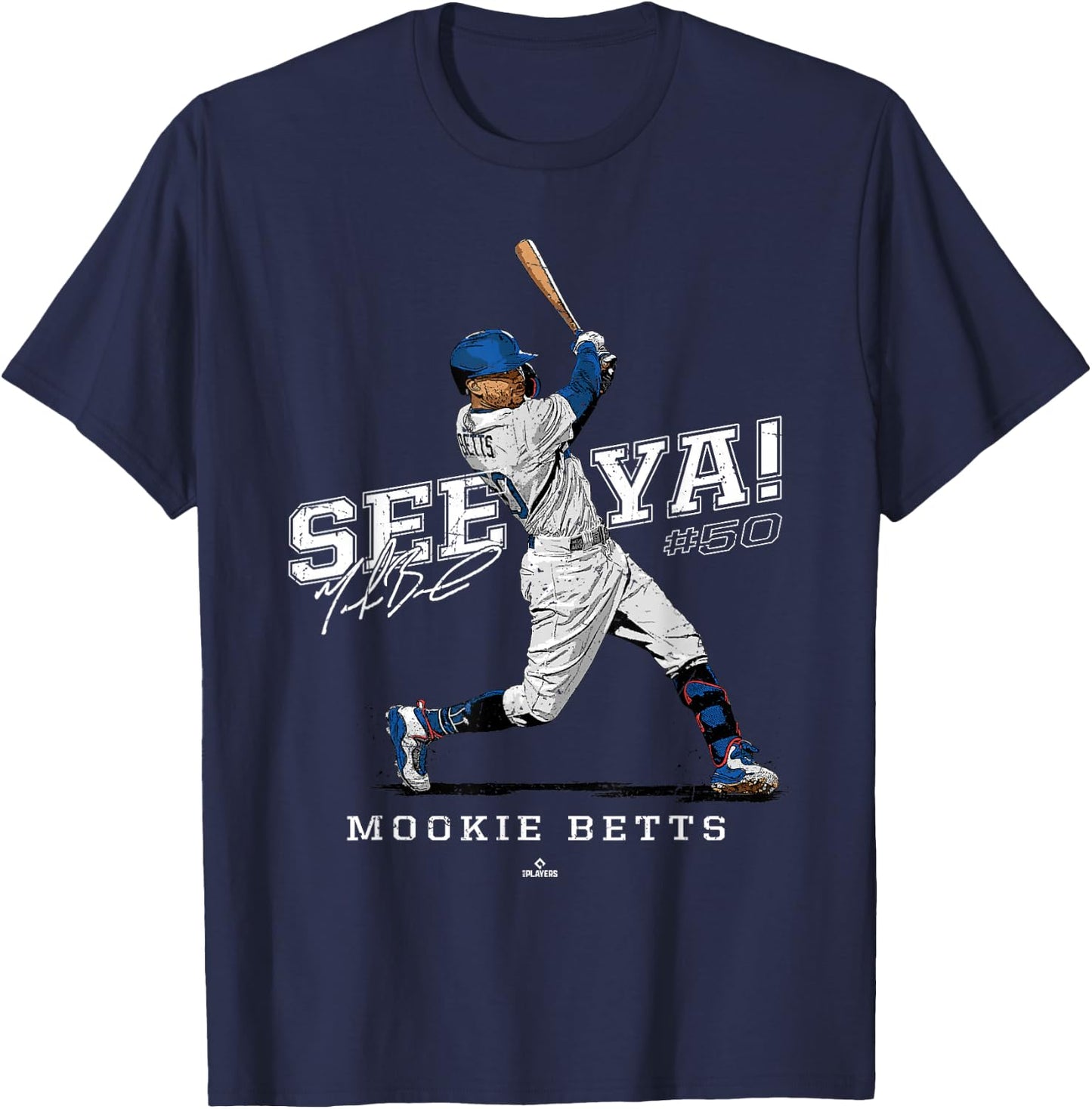 See Ya! Mookie Betts Los Angeles MLBPA T-Shirt - T-Shirt | Navy