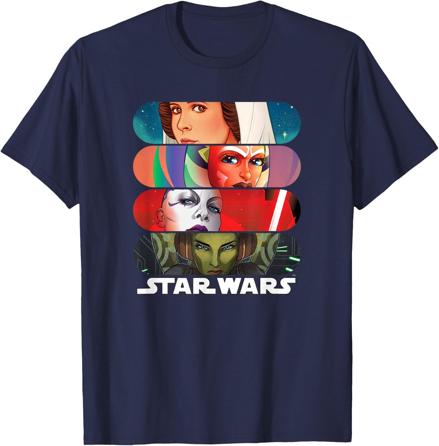 Stars Wars Women of the Galaxy T-Shirt - T-Shirt | Navy