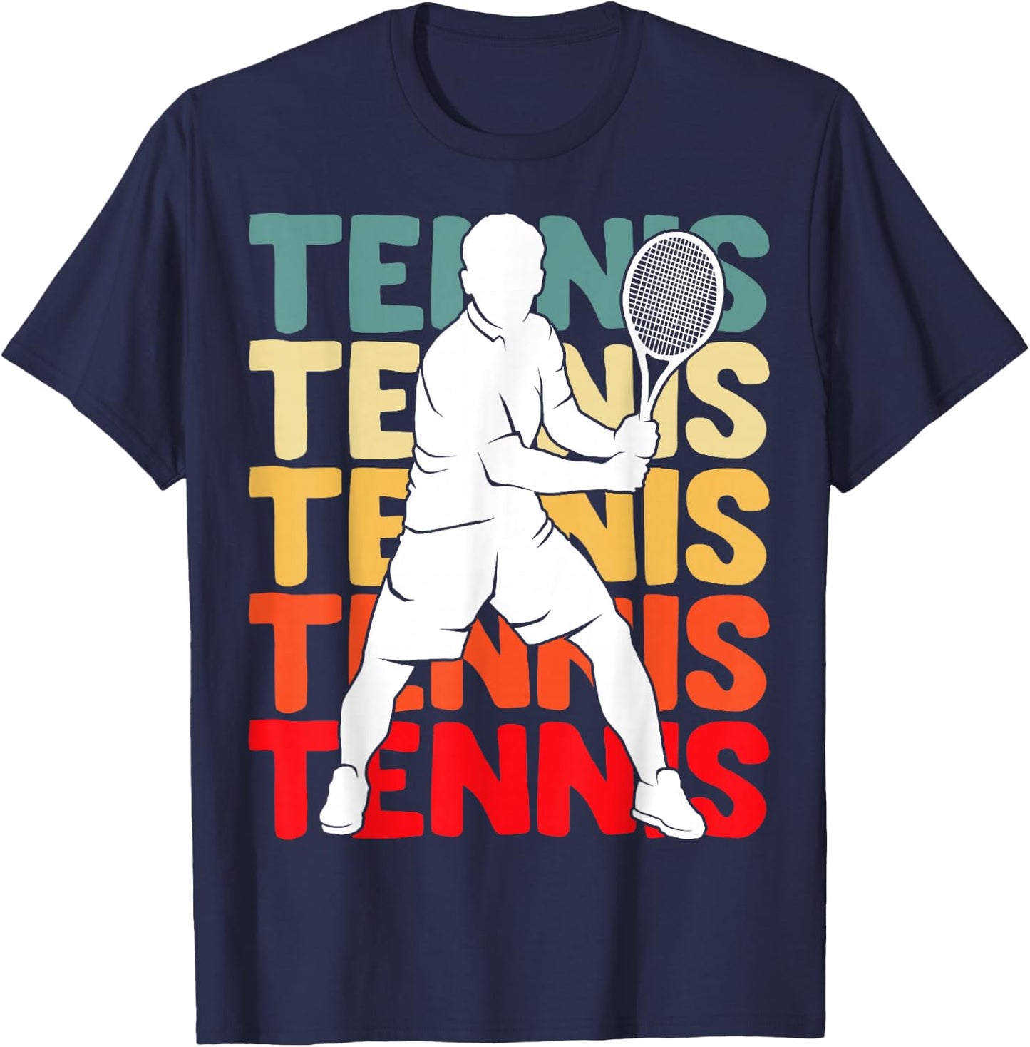 Tennis Youth Men Boys Kids T-Shirt - T-Shirt | Navy
