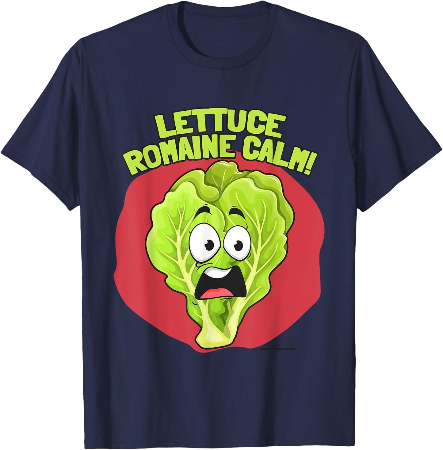 Vegan Lettuce Romaine Calm Vegetarian Carrot On Funny T-Shirt - T-Shirt | Navy