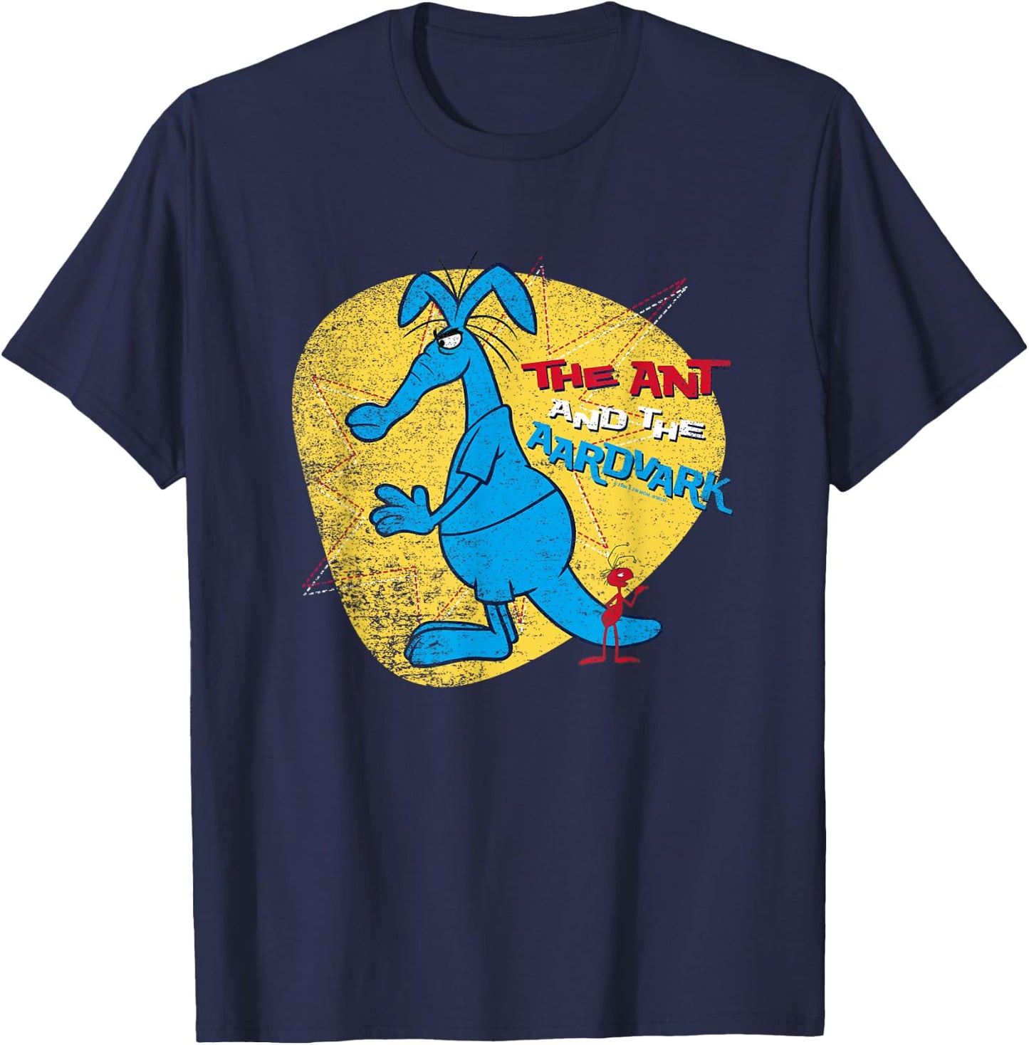Pink Panther Ant and Aardvark T-Shirt - T-Shirt | Navy