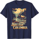 British Columbia Outdoors Canadian Wilderness Moose Vintage T-Shirt - T-Shirt | Navy