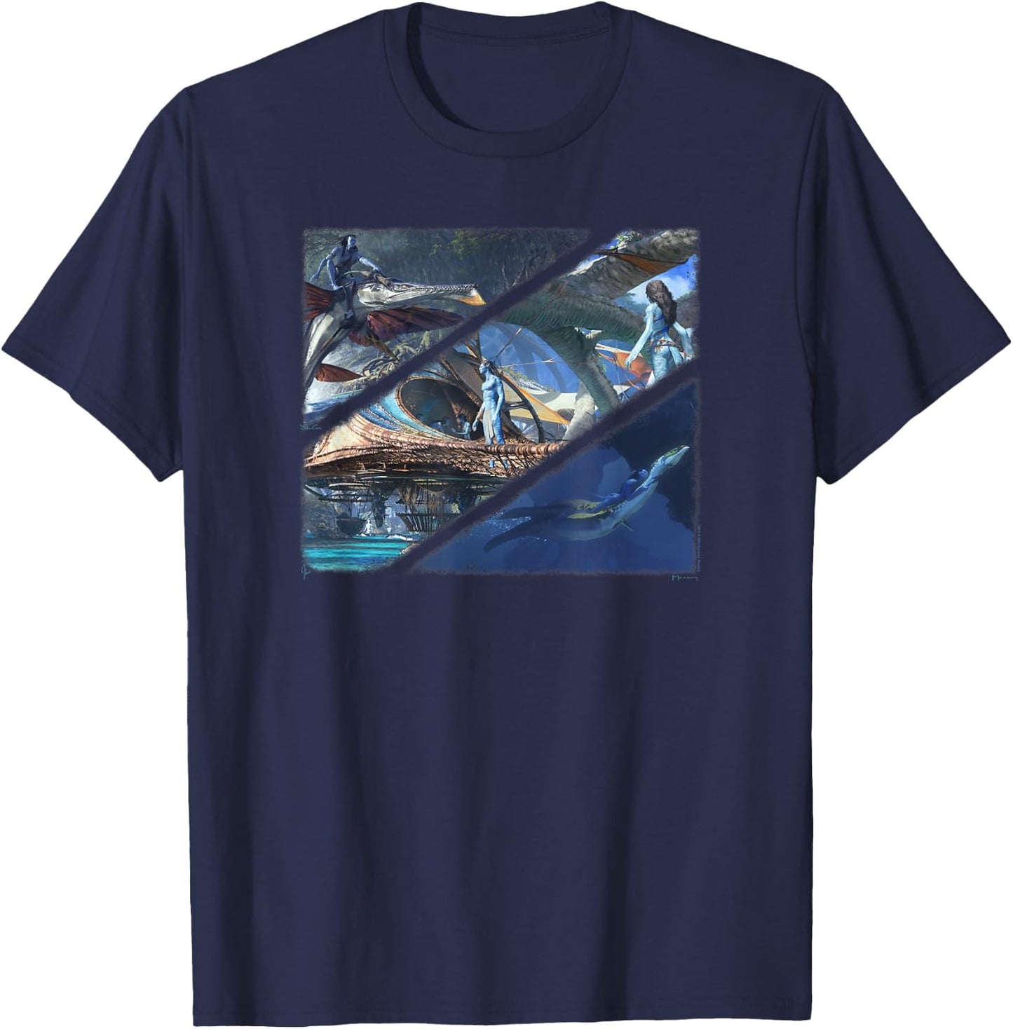 Art of Avatar Collection: Art of Avatar Collage T-Shirt - T-Shirt | Navy
