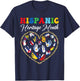 Happy National Hispanic Heritage Month All Countries Heart T-Shirt - T-Shirt | Navy