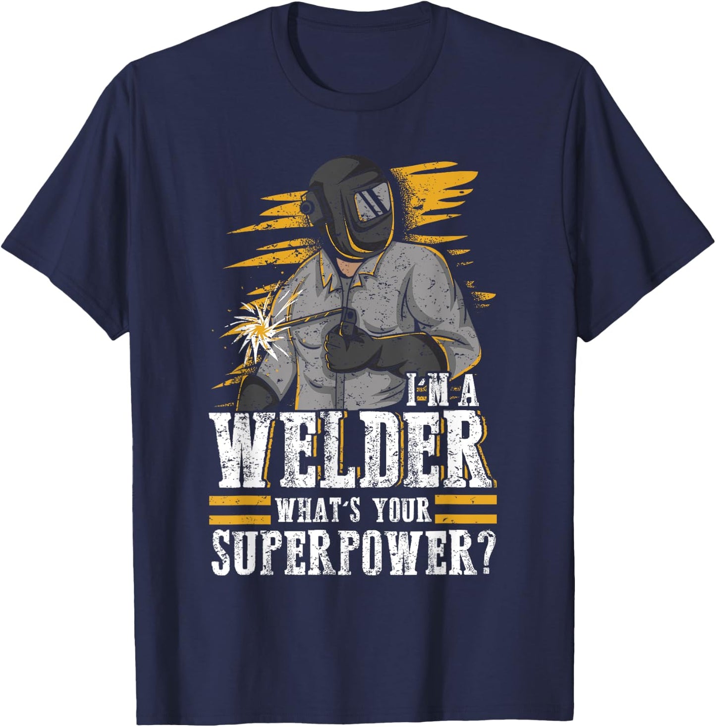 Proud Welding Worker Shirt For Welder T-Shirt - T-Shirt | Navy