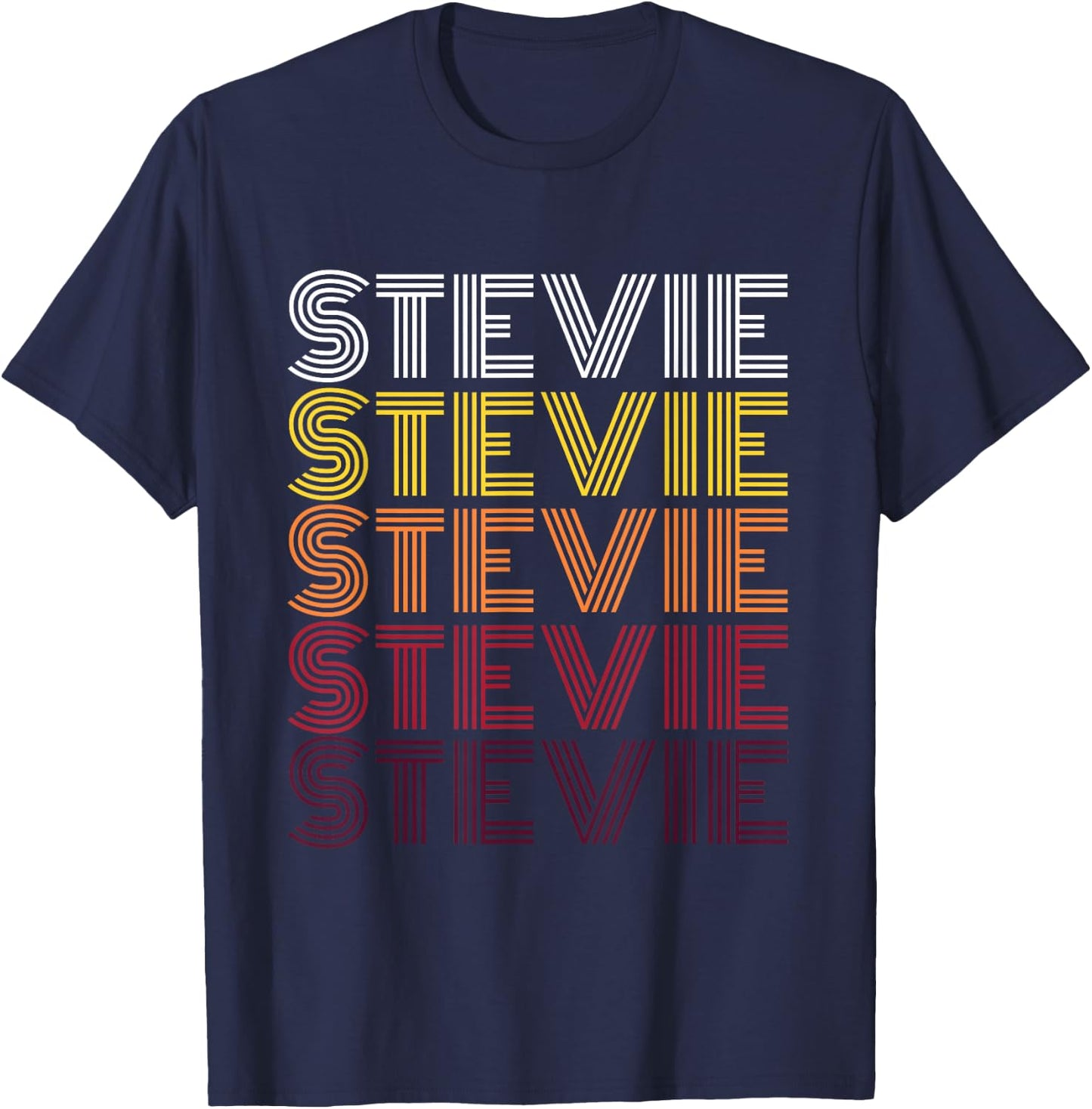 Funny Stevie First Name Vintage Stevie T-Shirt - T-Shirt | Navy