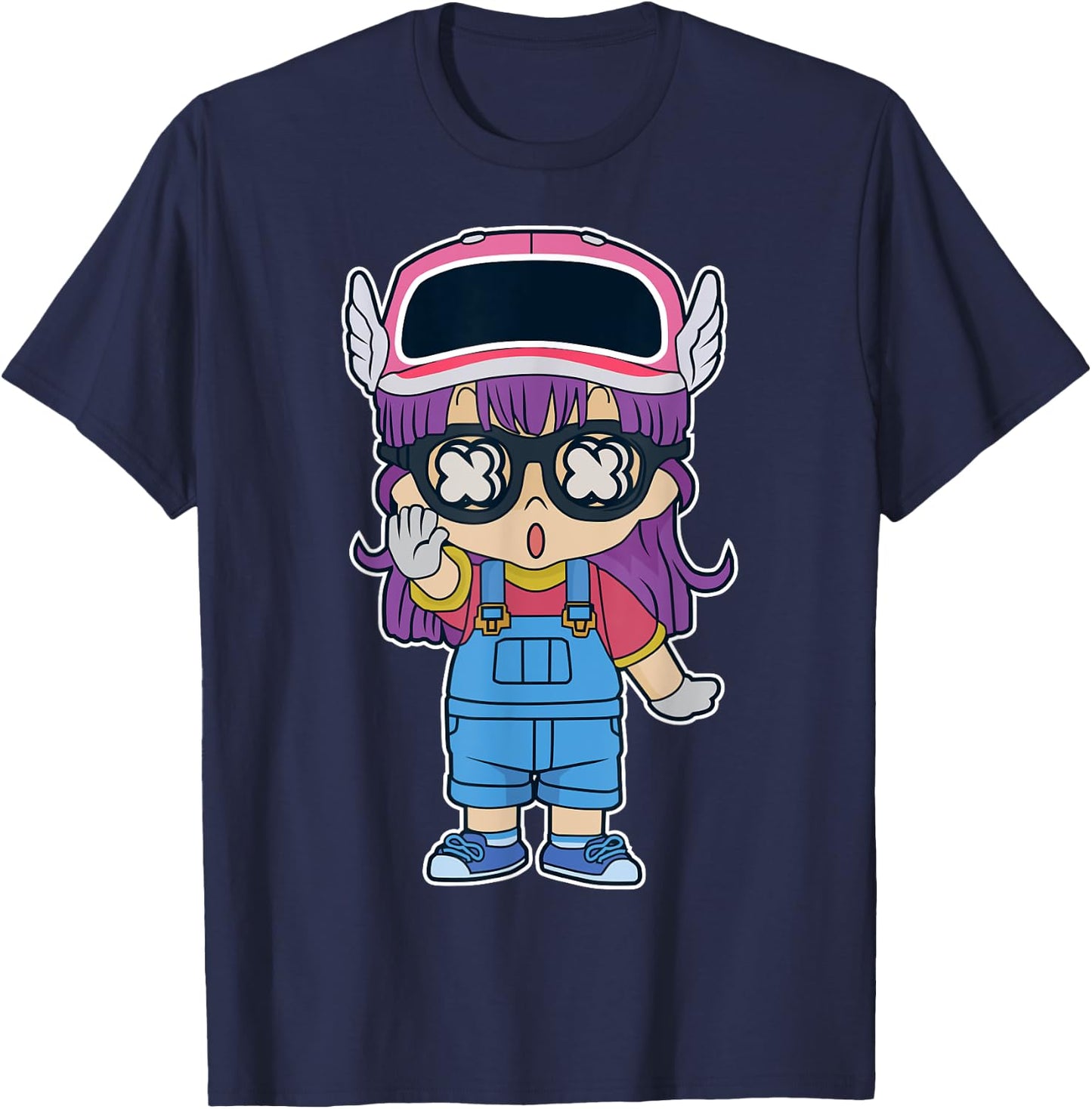 Funny Arale Cartoons T-Shirt - T-Shirt | Navy